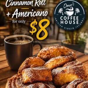 OCH - Cinnamon ROll + Americano $8